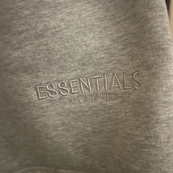 Essentials Gray Sweat Shorts - Picture 2 of 5